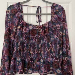Lauren Conrad Floral Blouse Size XL
